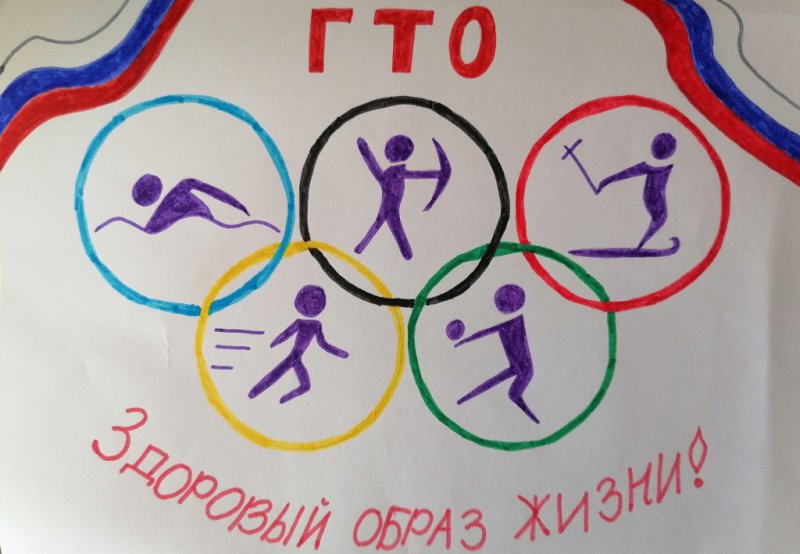 ГТО рисунок на конкурс