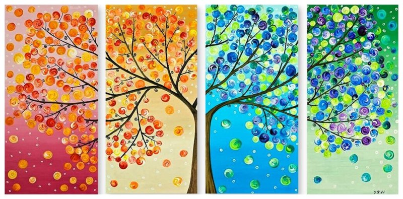 Времена года стилизация