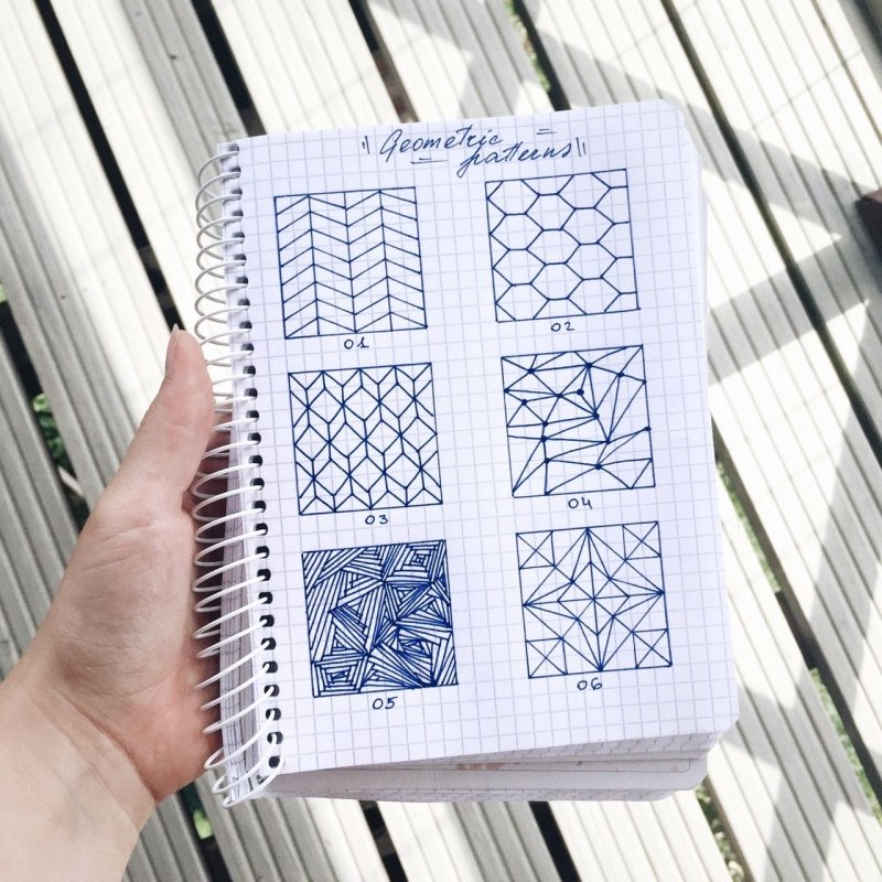 идеи для блокнота в клетку