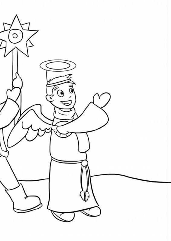 Раскраска колядки для дошкольников