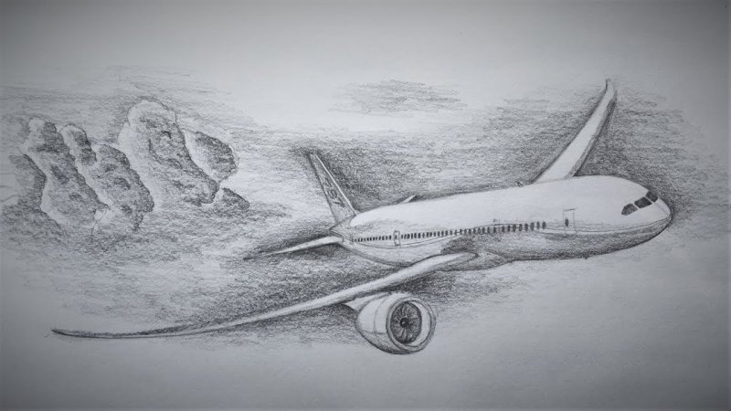 Боинг 787 рисунок