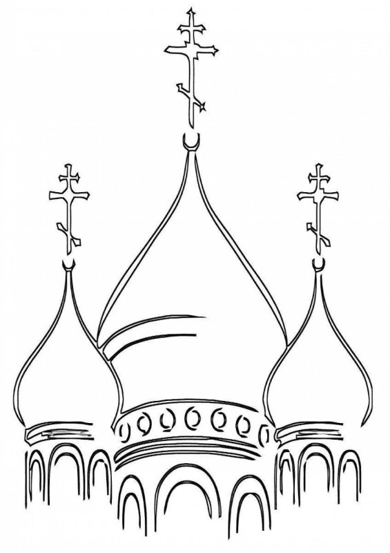 Храм рисунок