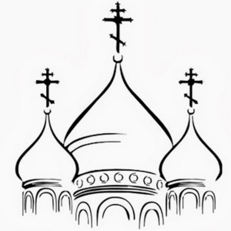Церковь карандашом