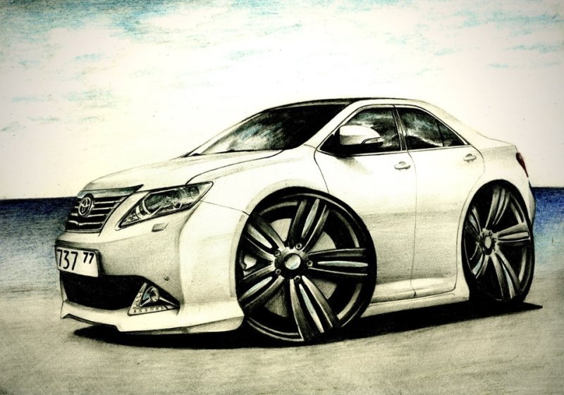 Рисунок Тойота Камри v50