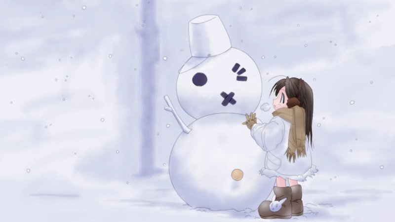 Снеговик девочка