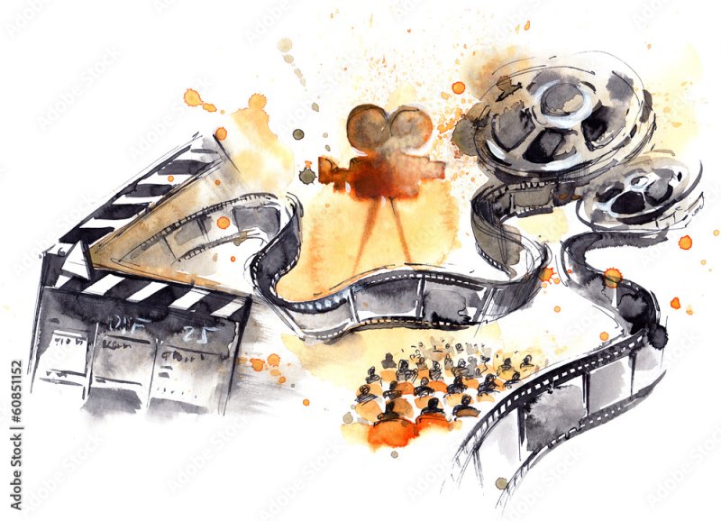 Рисунок на тему кинематография