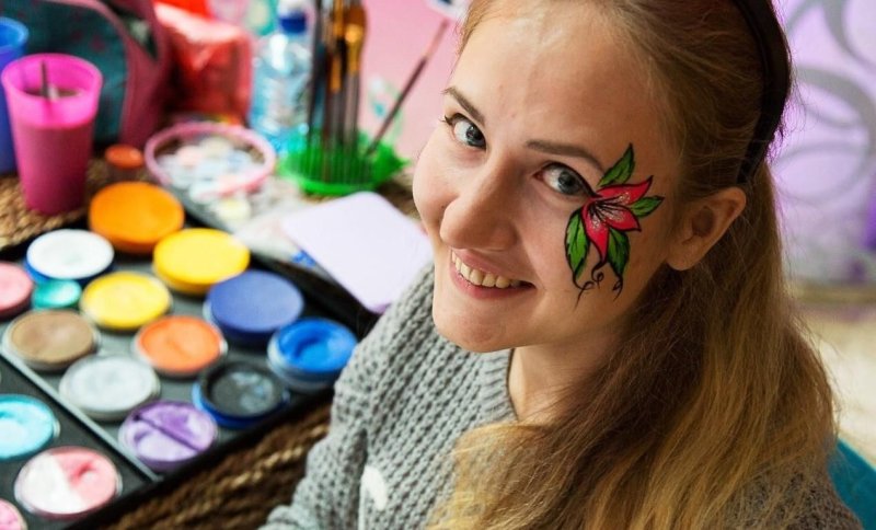 Грим на лице для детей