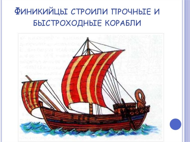 Финикийский торговый корабль рисунок 5 класс