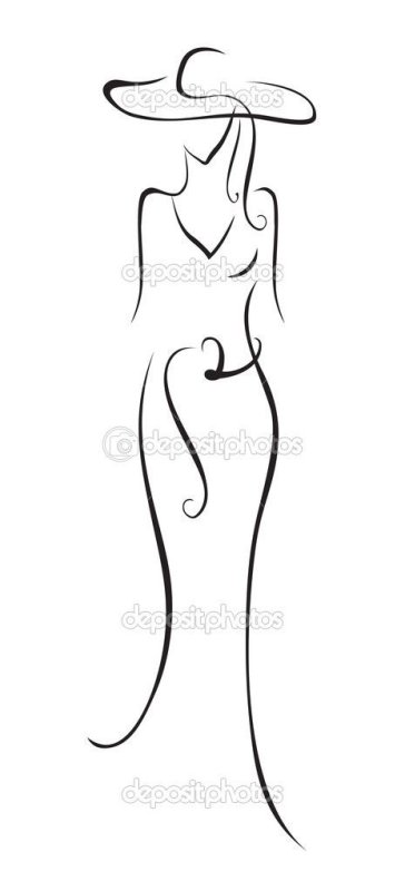 женский силуэт