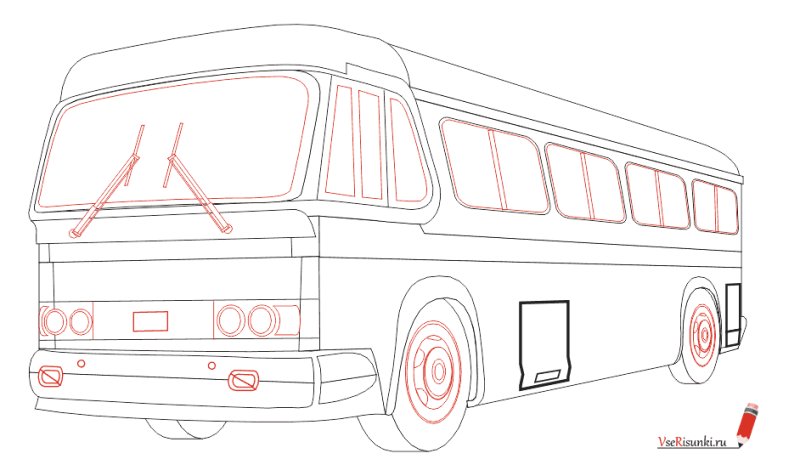 Рисование автобус