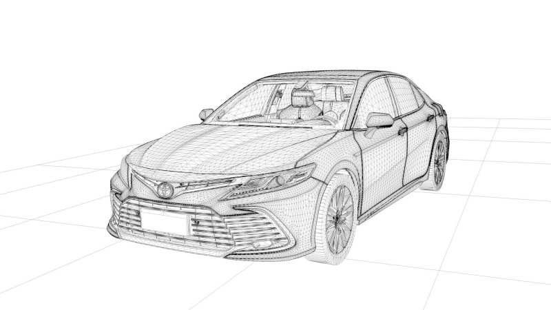 How to draw car Camry