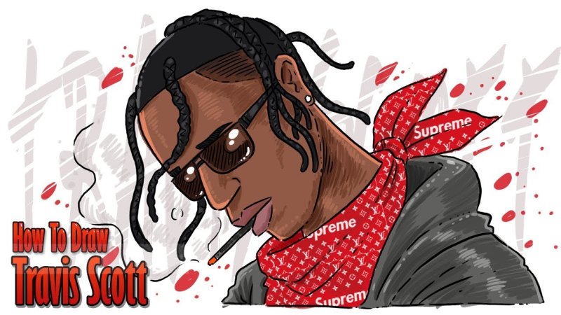 Роспись Travis Scott