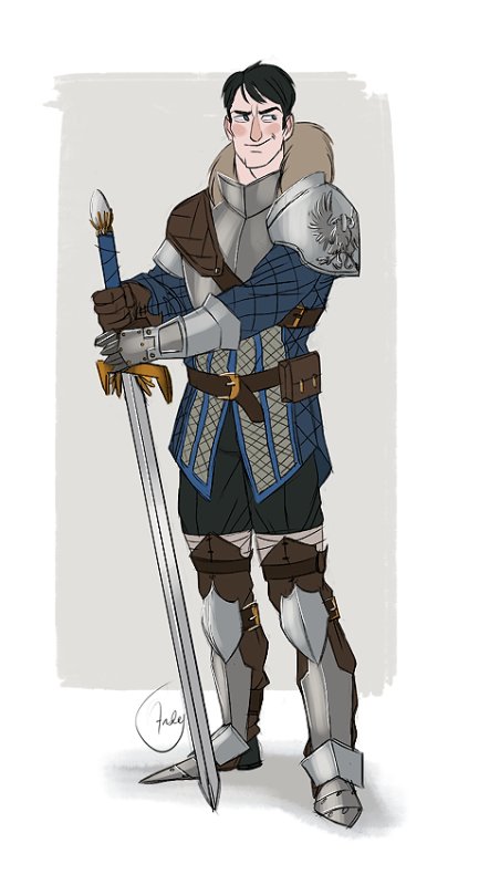 Карвер Dragon age 2 серый Страж