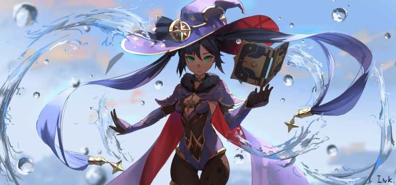 мона арт геншин