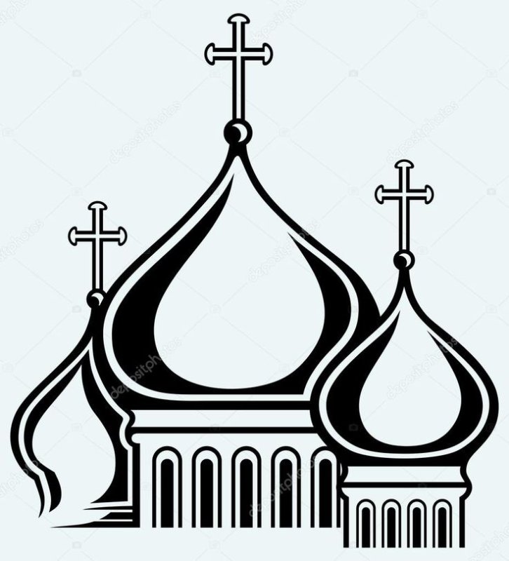 Церковь силуэт