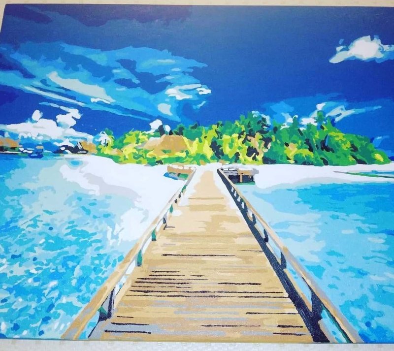 Мальдивы рисунок