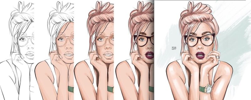 модные рисунки