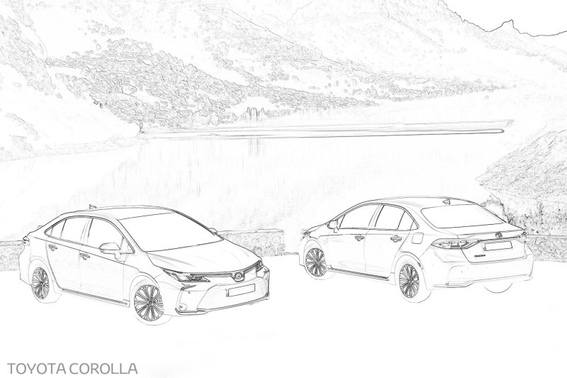 Toyota Camry 50 чертеж