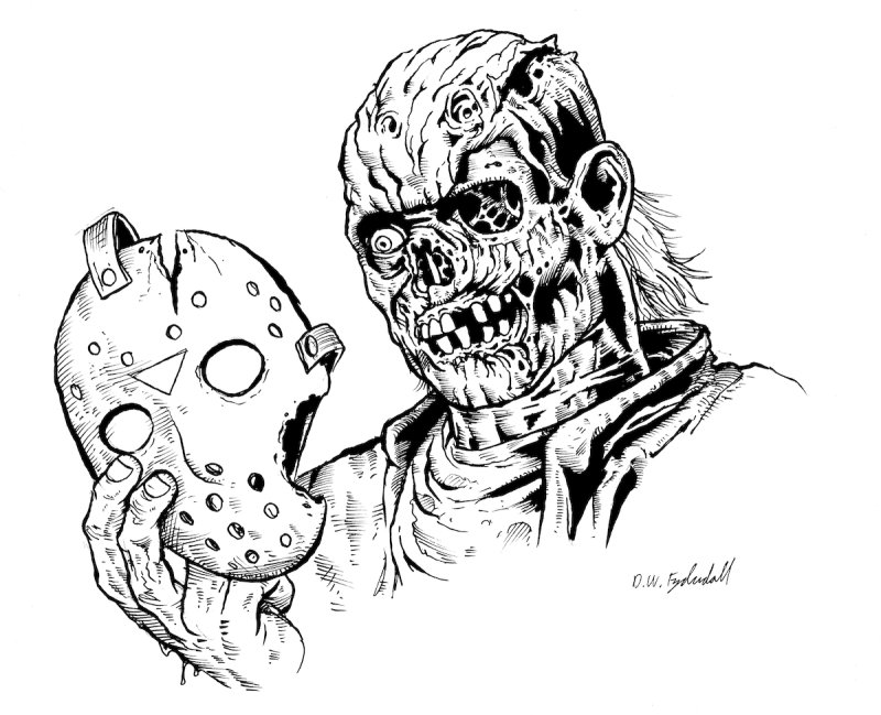 джейсон вурхис тату эскизы