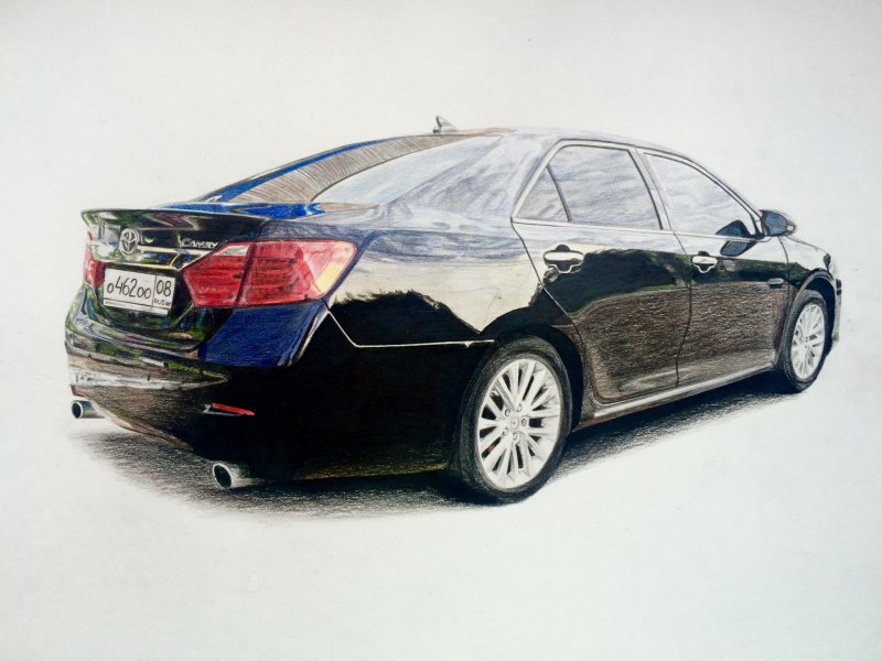 Toyota Camry xv40 эскиз