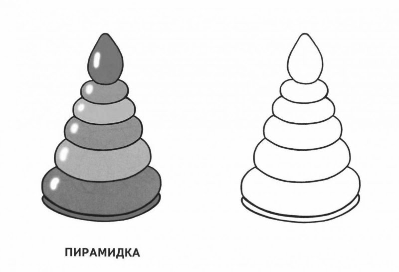 Пирамидка рисунок для детей
