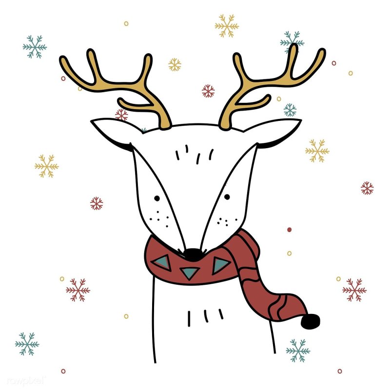 Новогодние олени картинки