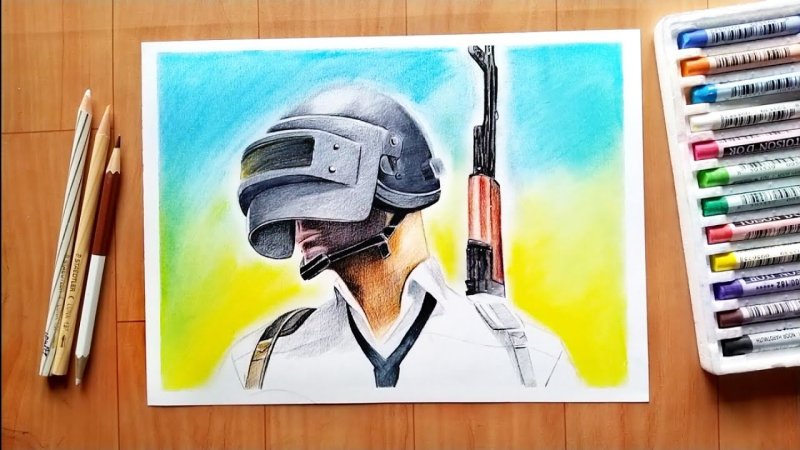 PUBG рисунки карандашом