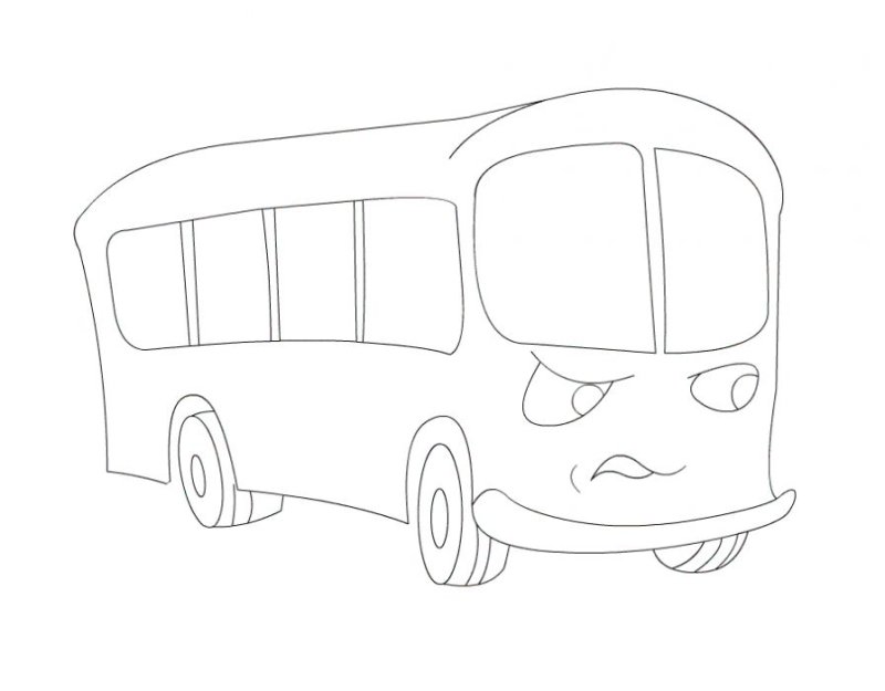 Рисование автобус