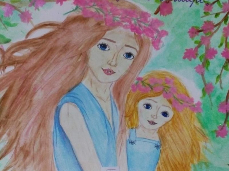 Рисунок на тему моя мама лучше всех