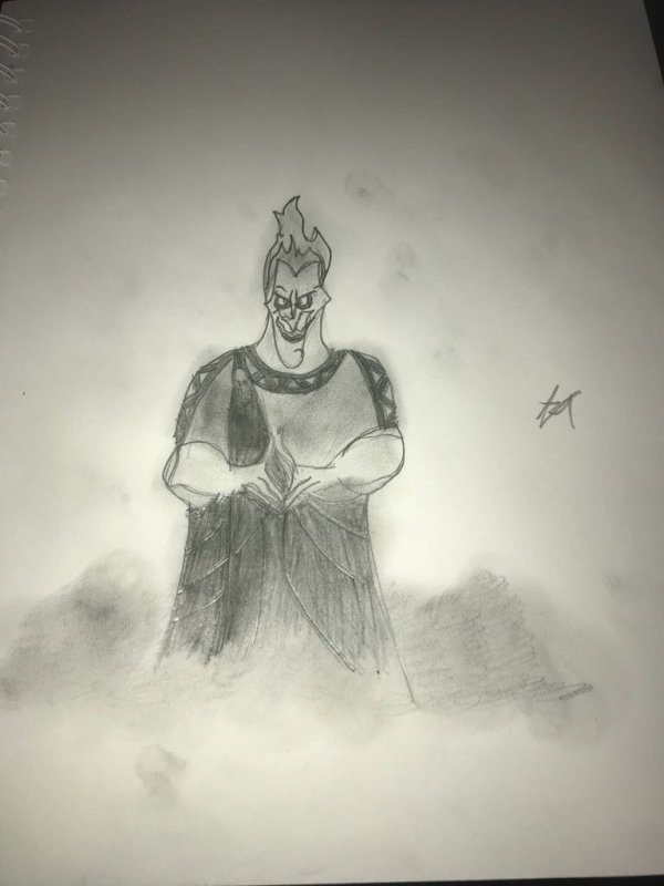 Аид рисунок карандашом