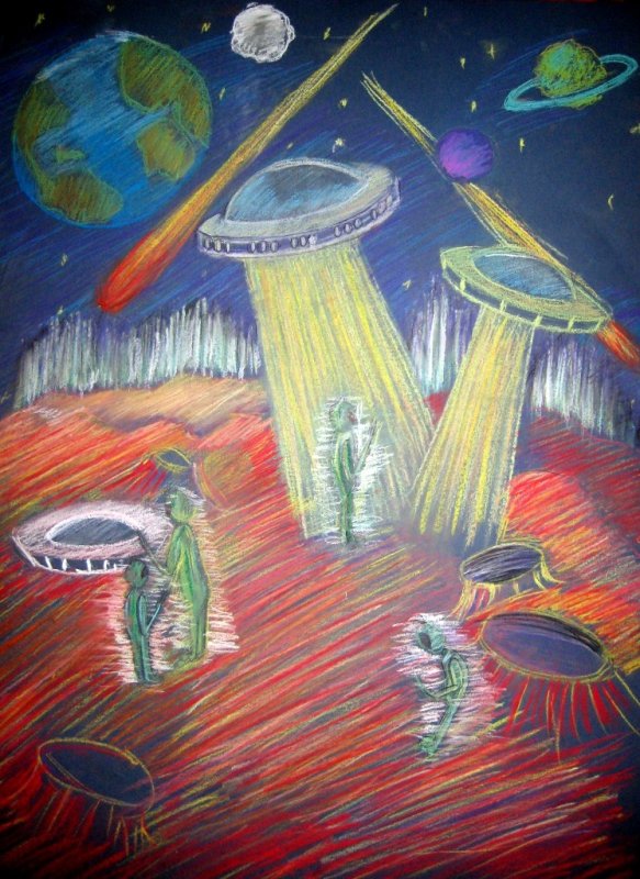 Рисунок на космическую тему