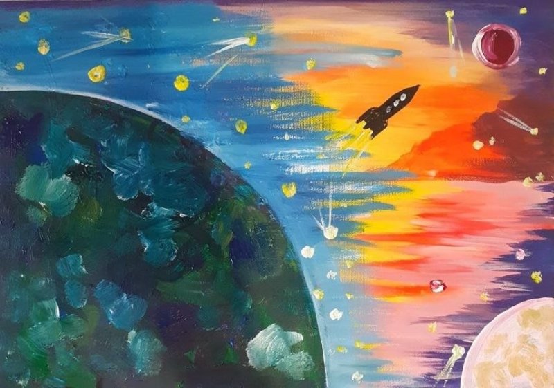Рисунок на тему космос