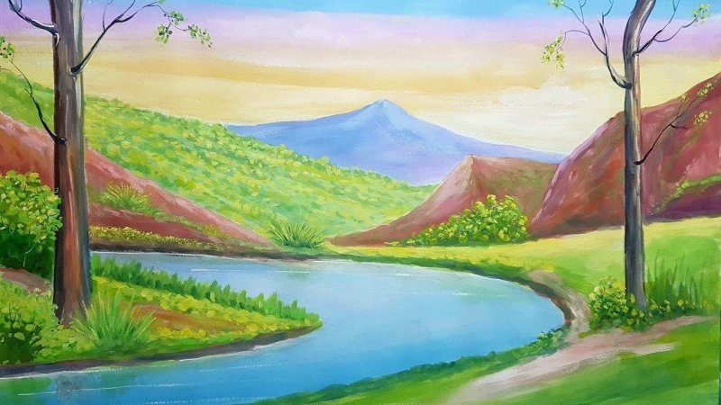 Пейзаж для рисования
