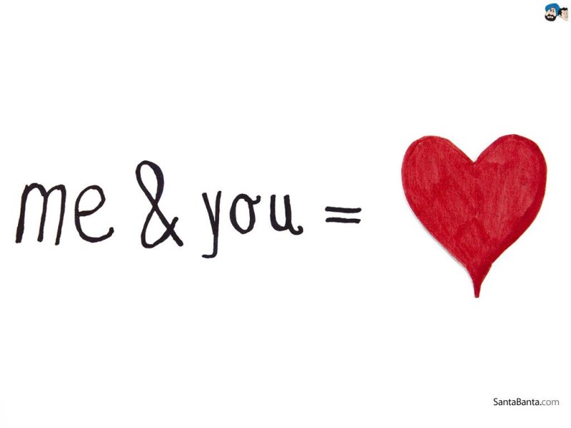 Надпись i Love you