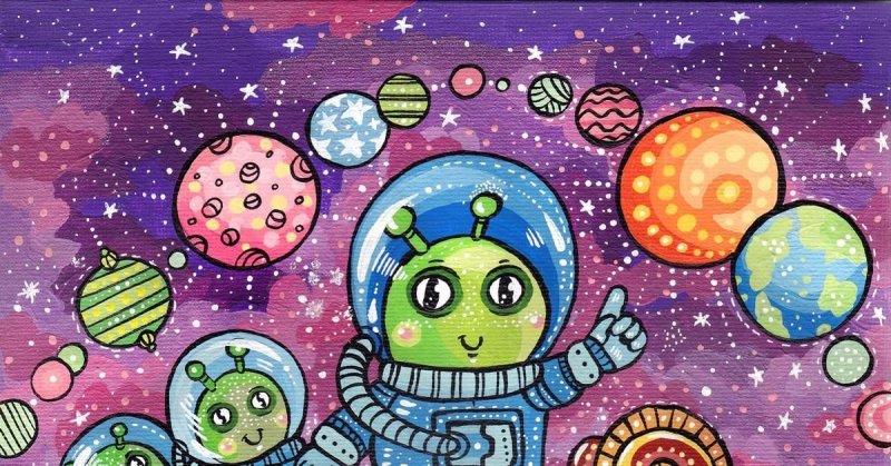 Рисунок на космическую тему