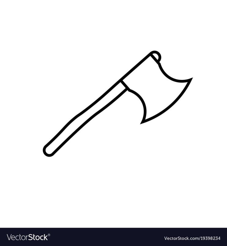 Топор раскраска