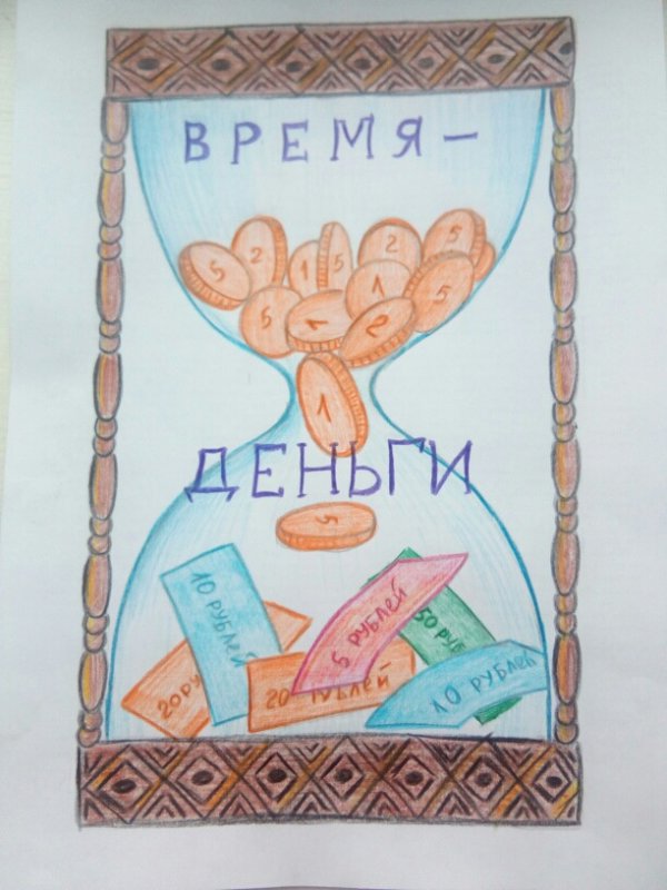 Рисунок на тему мир денег