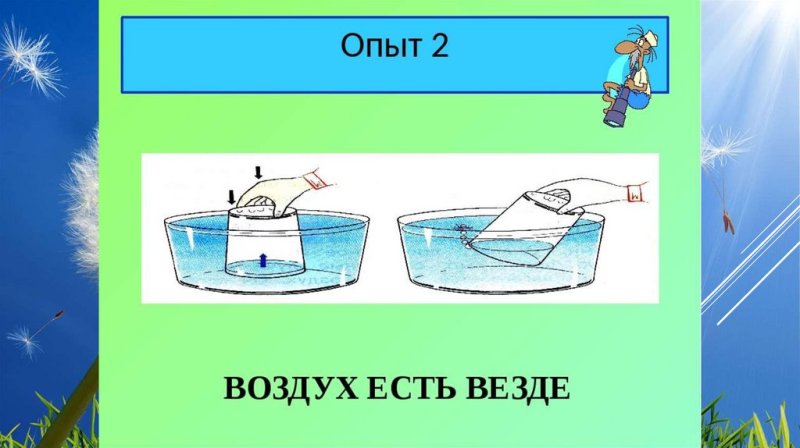 Опыты с воздухом для дошкольников
