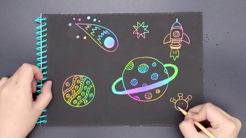 Скретч блокнот для рисования