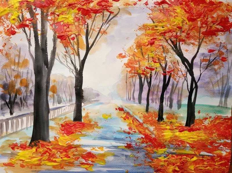 Рисунок на тему осень