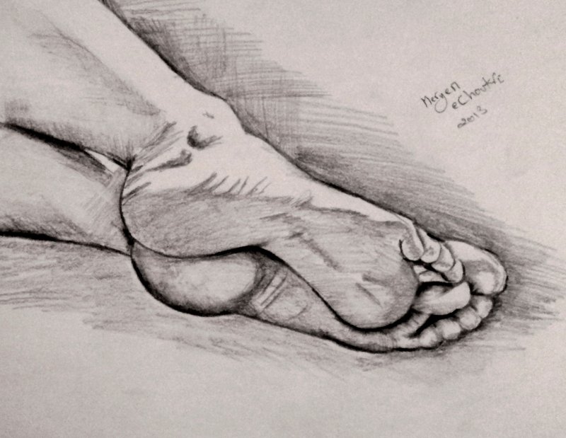 Рисование ног