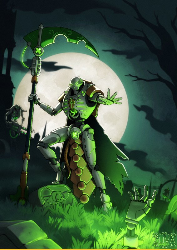 Warhammer 40k некроны арт