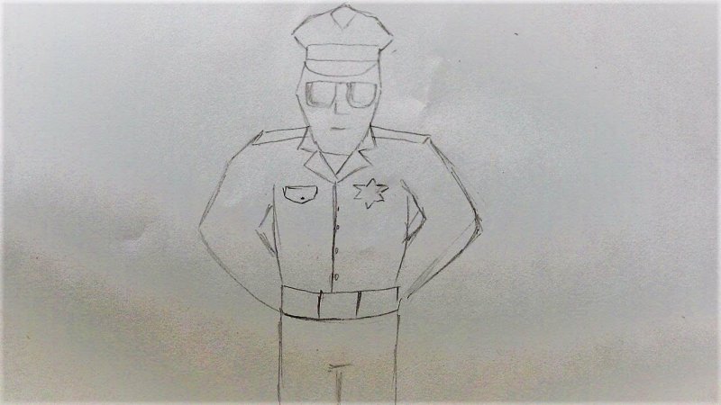 Полицейский рисунок