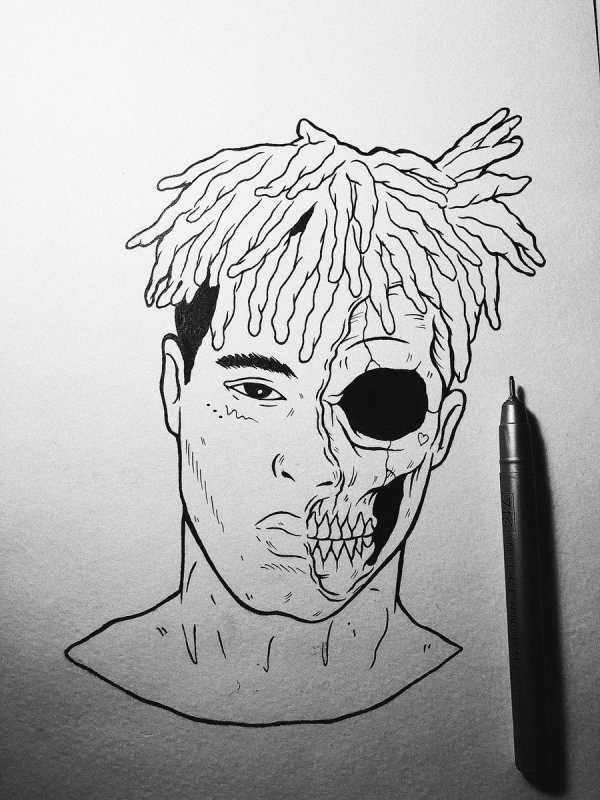 XXXTENTACION нарисовать