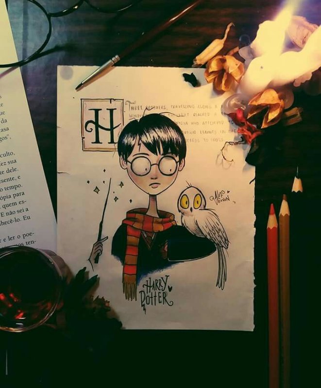 Рисунки в стиле Тима Бертона Алеф Вернон