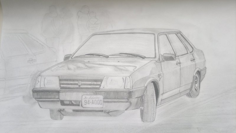 ВАЗ 21099 рисунок