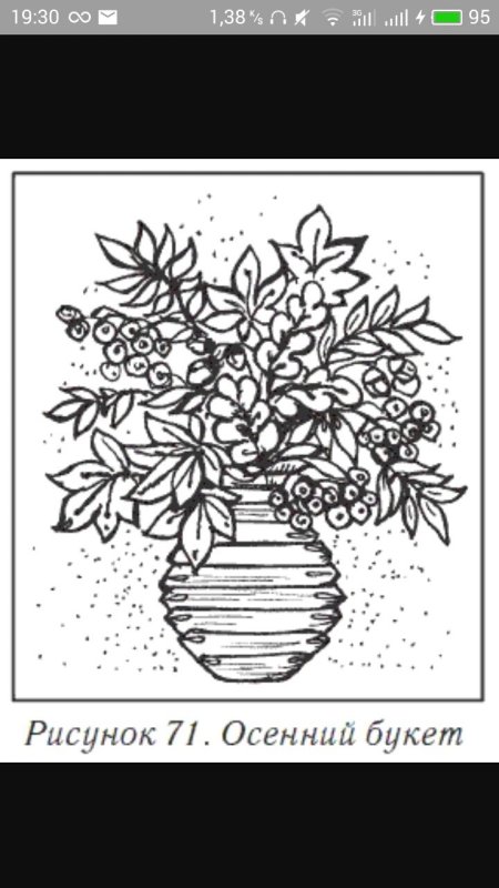 Осенний букет рисунок