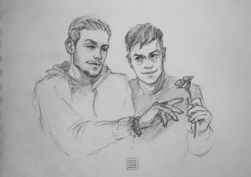 Антон Шастун рисунок