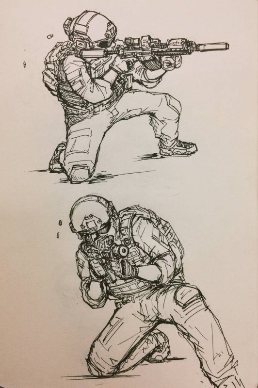 Наёмник нарисовать