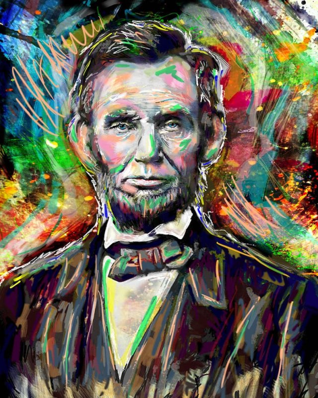 портрет авраама линкольна